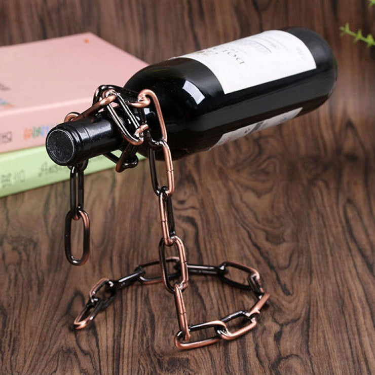Creative Floating Chain Wine Rack