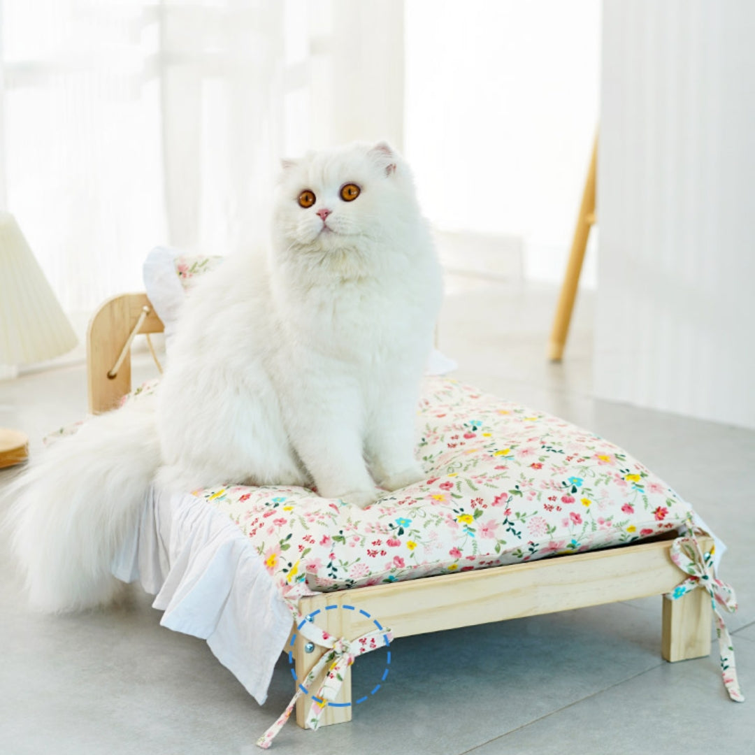 Wooden exclusive pet bed