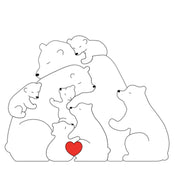 Bears Family Portrait Puzzle