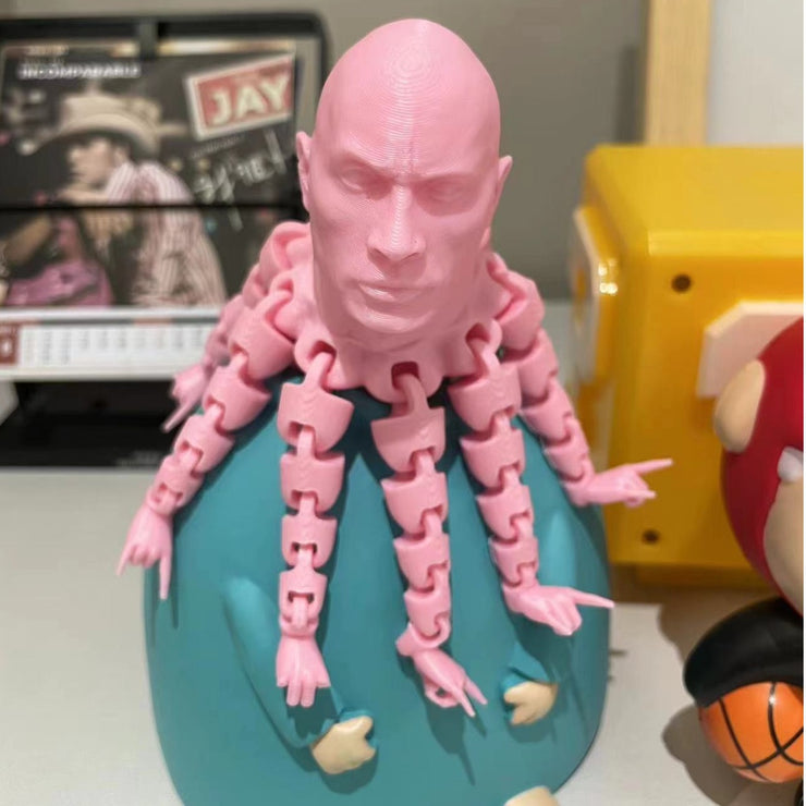 3D The Rock Octopus
