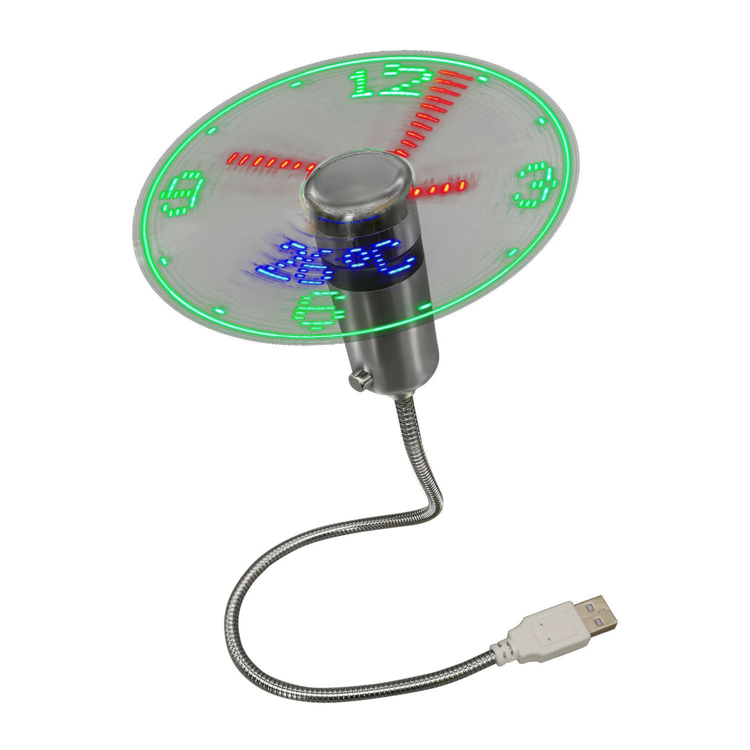 Usb Clock Temperature Fan