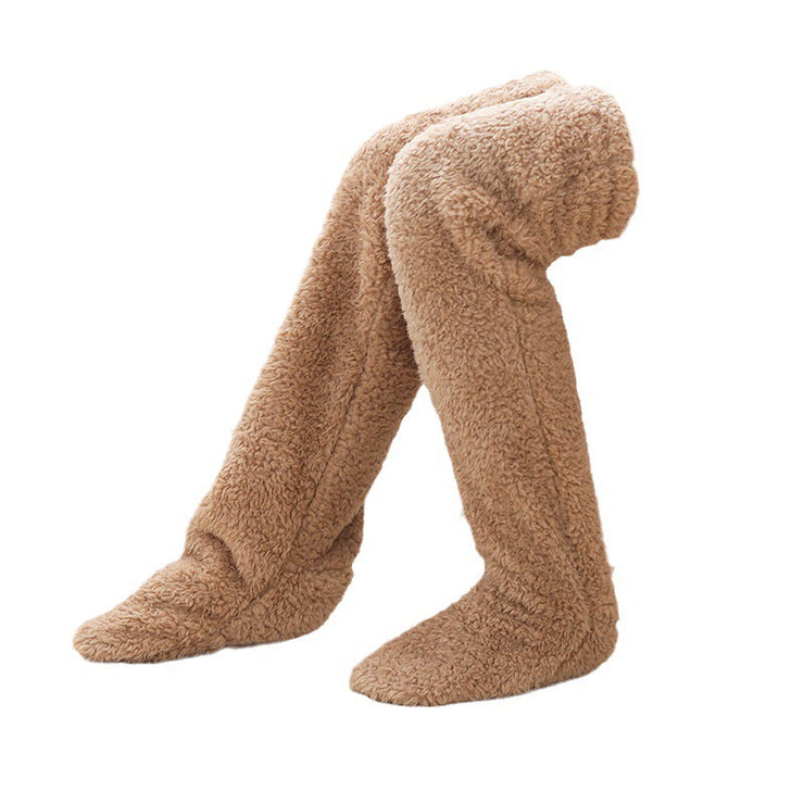 Fuzzy Legs Socken-Slipper