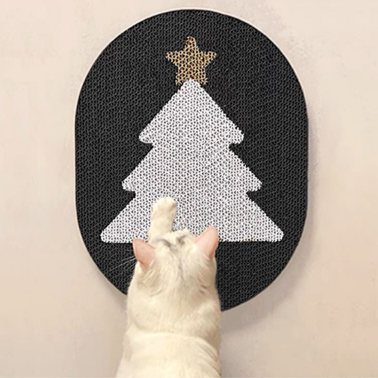 Christmas Tree Cat Scratch Board