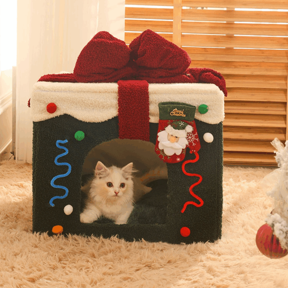 Christmas Box Pet House