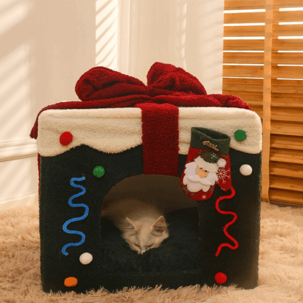 Christmas Box Pet House